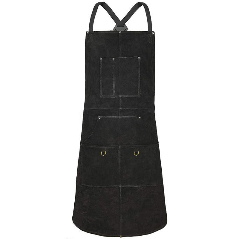 Amazon transfronterizo delantal lienzo delantal carpintería electricista floral ropa de trabajo hornear barbacoa delantal logo hombres y mujeres