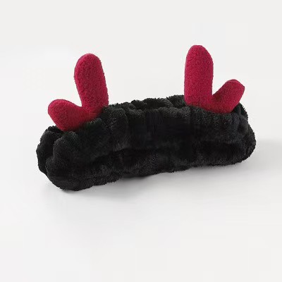 Otoño y invierno dibujos animados peluche lavar la cara cinturón de cabello máscara de mujer lavar la cara cinturón de cabello impermeable estereoscópico impermeable adornamientos de cabello al por mayor