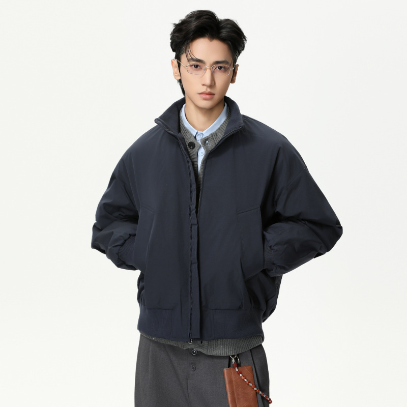 Mtlclothes Men's Clothing | American High Street New National Standard 90% White Duck down Versatile Handsome Baseball down Jacket Trend Mtlclothes Men's Clothing | American High Street New National Standard 90% White Duck down Versatile Handsome Baseball down Jacket Trend