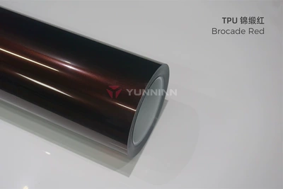 Auto Color Change Film, TPU car color change film - tpu-metallic-brocade-red-15215m