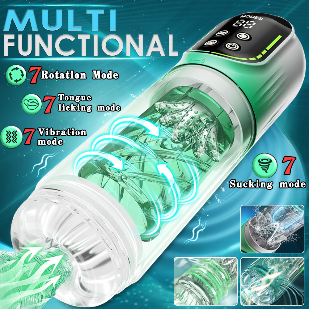 Automatic Masturbator For Men With Suction Rotation And Vibration_voghion.com