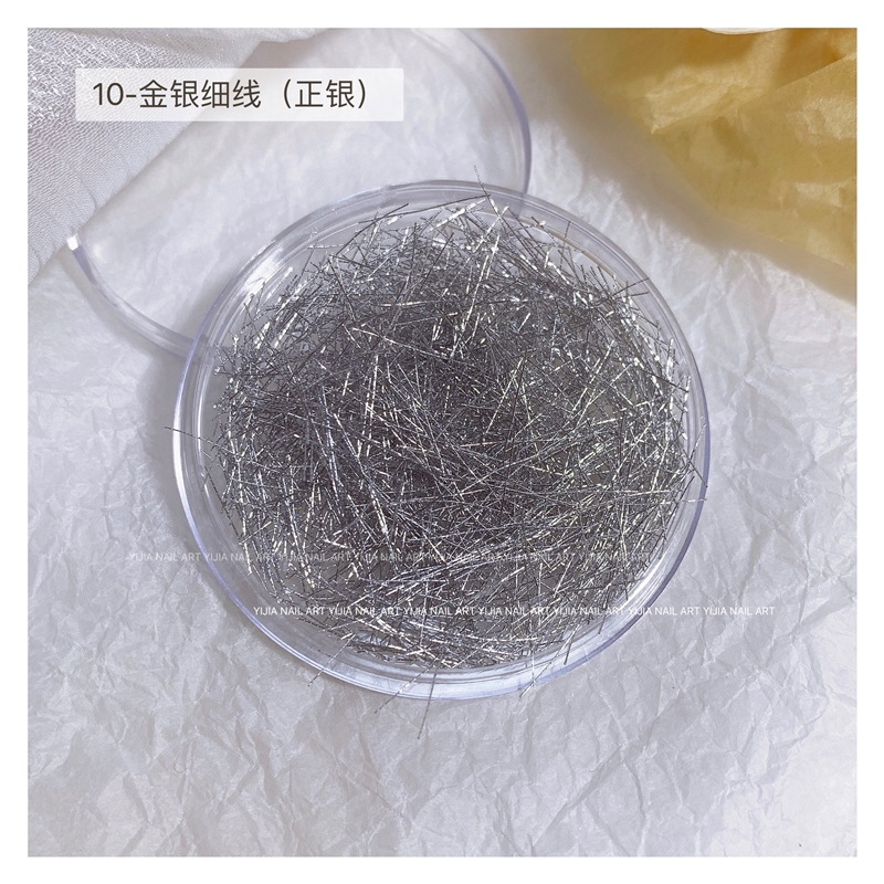 10-금 및 실버 미세 선 (긍정적 인 실버)