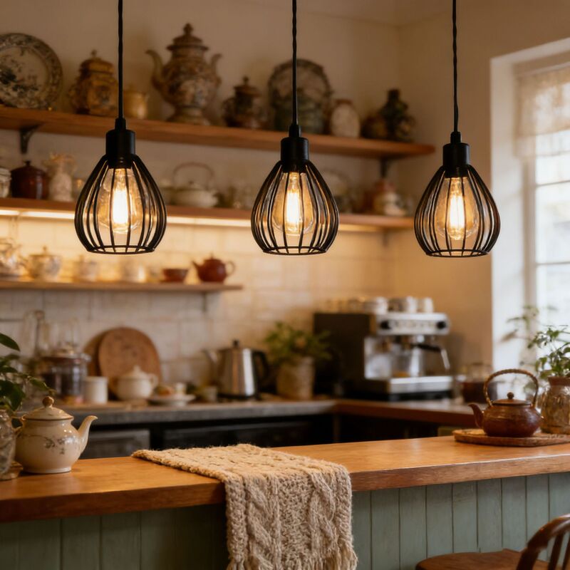 Industrial Style Teardrop-Shaped Iron Art Lampshade Cafe Bar Pendant Light Matte Black Metal Frame Personalized Lighting Fixture Industrial Style Teardrop-Shaped Iron Art Lampshade Cafe Bar Pendant Light Matte Black Metal Frame Personalized Lighting Fixture