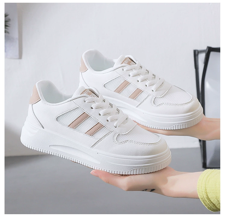 Маленькие белые туфли женские 2023 Новые универсальные весенне-осенние удобные студенческие белые туфли Популярная Корейская повседневная спортивная обувь