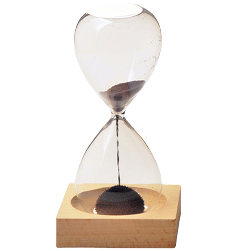 Creativo magnético reloj de arena imán magnético decoración de escritorio de oficina decoración del hogar regalo