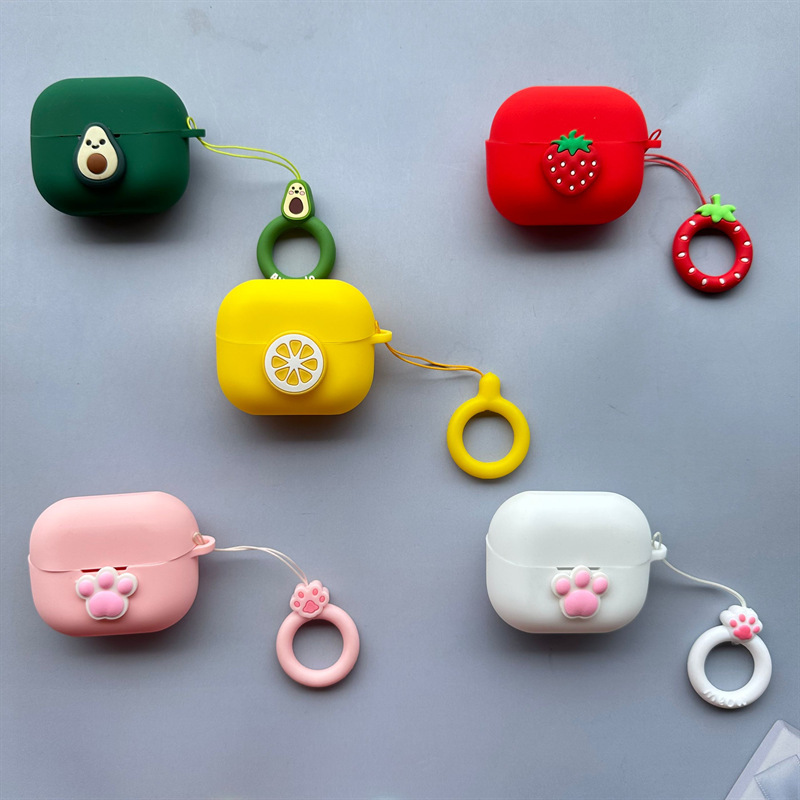 For Samsung Galaxy Buds 3/3Pro Wireless Bluetooth Headset Protective Case Cartoon Fruit Soft Case For Samsung Galaxy Buds 3/3Pro Wireless Bluetooth Headset Protective Case Cartoon Fruit Soft Case