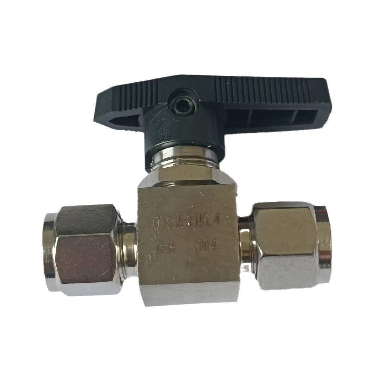 不锈钢仿美卡套球阀三通终端Q91AS仿美直通全通径