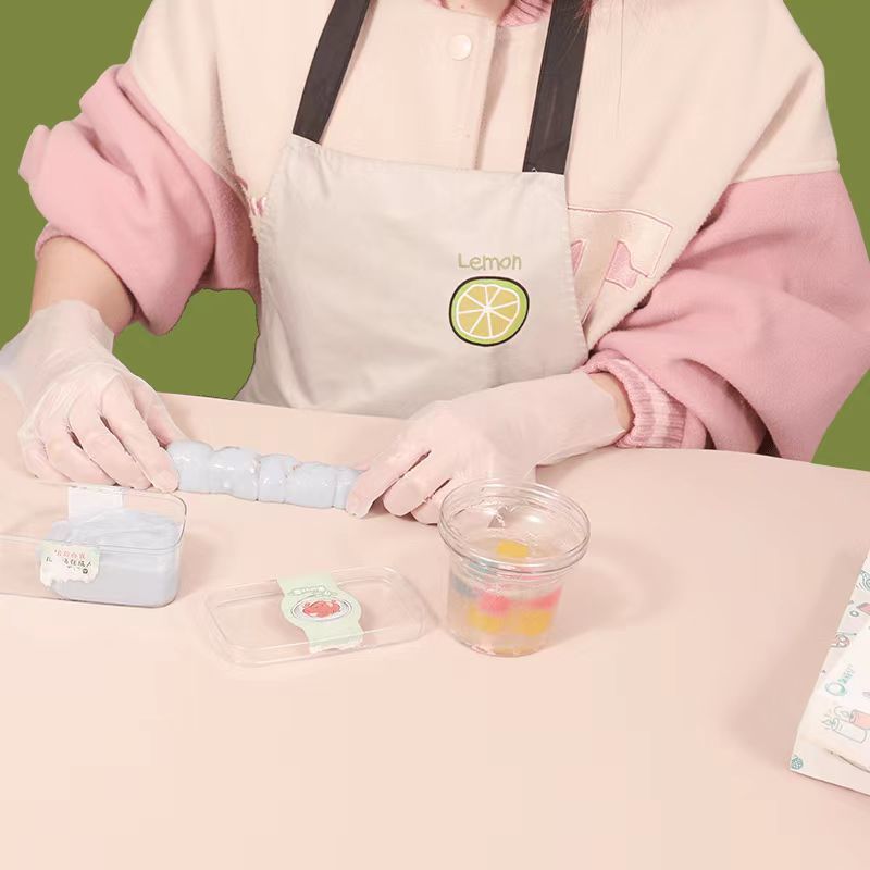 儿童手套一次性手套独立包装食品餐饮加厚塑料防护透明宝宝幼儿园|undefined