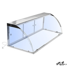 熟食櫃防塵罩配件櫃食品玻璃罩小吃展示商用加長隔臟保溫展示櫃
