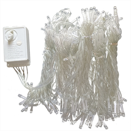 Solar string lights wholesale full sky star decorative light string flash light string outdoor stars waterfall ice strip light 