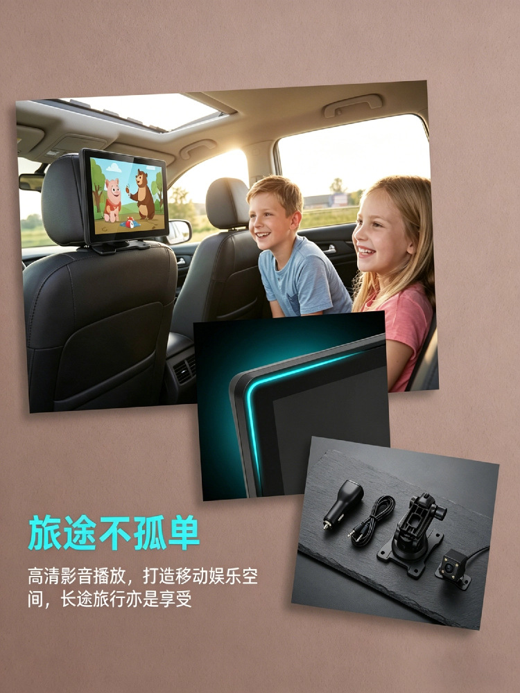 Cross-border source factory 9inch Portable Screen Navigator Wireless Carplay Navigation HD Reversing Camera