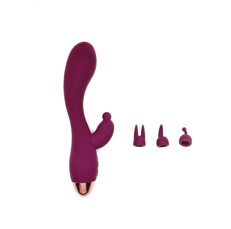 Двухсторонний полностью резиновый 10-режимный массажер для женской мастурбации, силиконовый вибратор для стимуляции точки G, для флирта и развлечений, для взрослых.