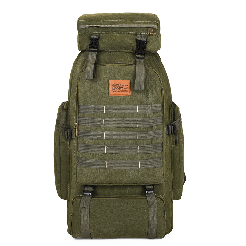 Cross-Border Trendy Outdoor 80L Large Capacity Hiking Travel Mountaineering Bag Travel Sports Backpack Wholesale Shoulder Bag