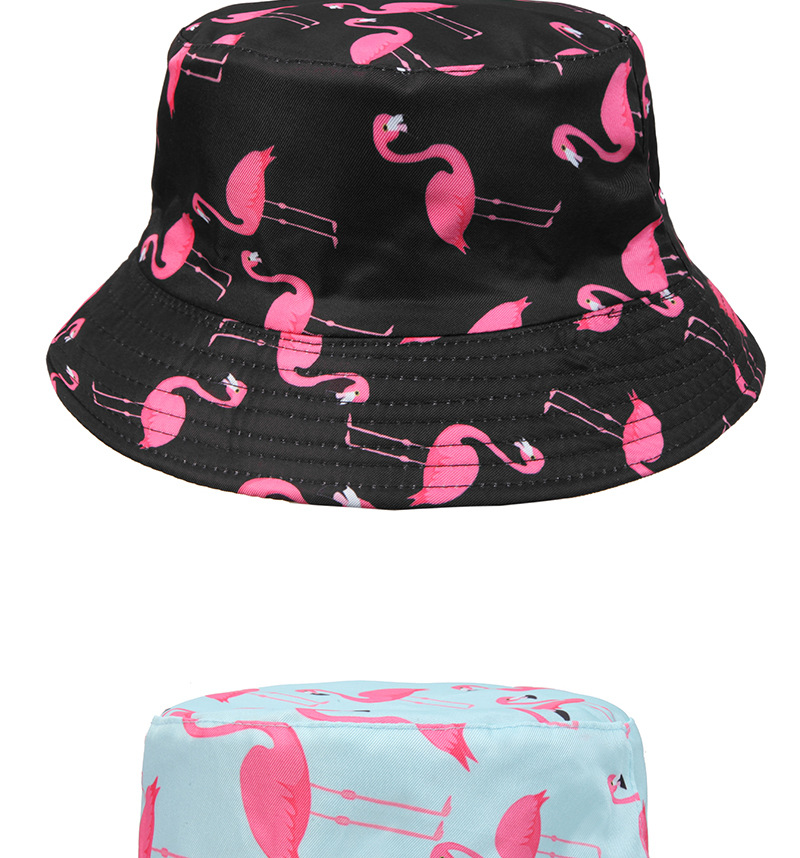 Unisex Casual Vacation Flamingo Wide Eaves Bucket Hat display picture 4