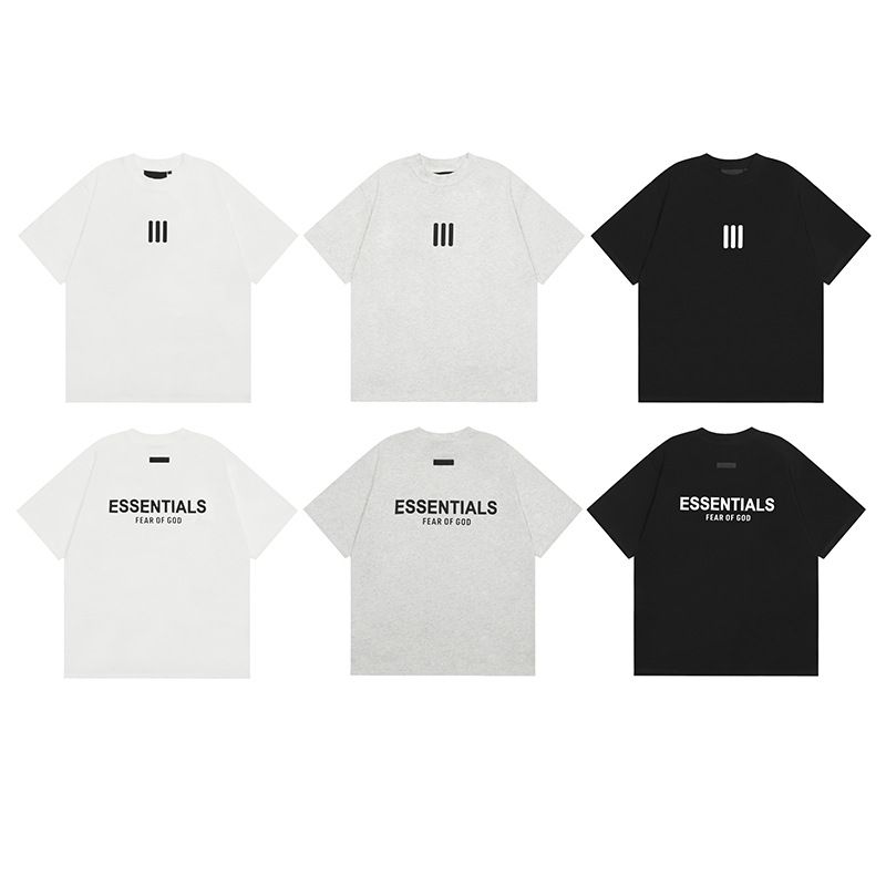 New Summer FOG Season 8 Relay ESSENTIALS 3D Silicone Loose Short Sleeve Cross-border Wholesale