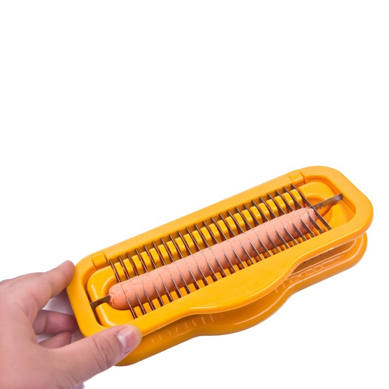 Cocina caliente perro corte jamón salchicha plátano conservado huevo trituradora perro caliente rápido y conveniente