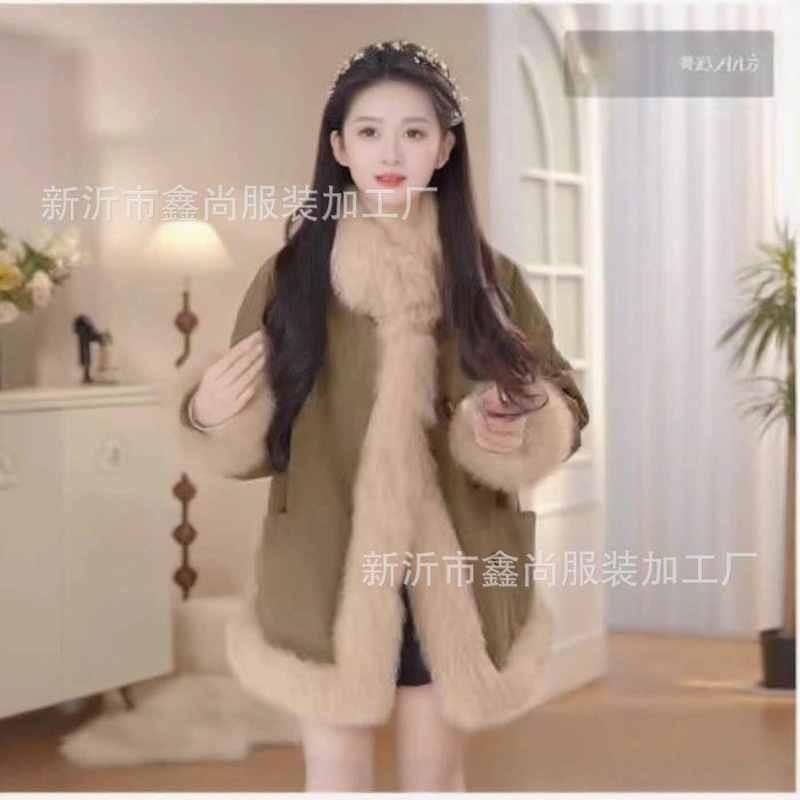 Inner Liner 90 White Duck down 2025 New Women's down Jacket Winter Design Fengyue Hong Kong Style Women's Mid-Length Fur