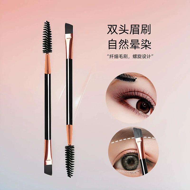 Двуглавая кисть для бровей скошенная кисть для бровей ручка спиральная кисть для ресниц кисть кисть для глаз кисть для глаз кисть для теней для век кисть для ресниц кисть для ресниц