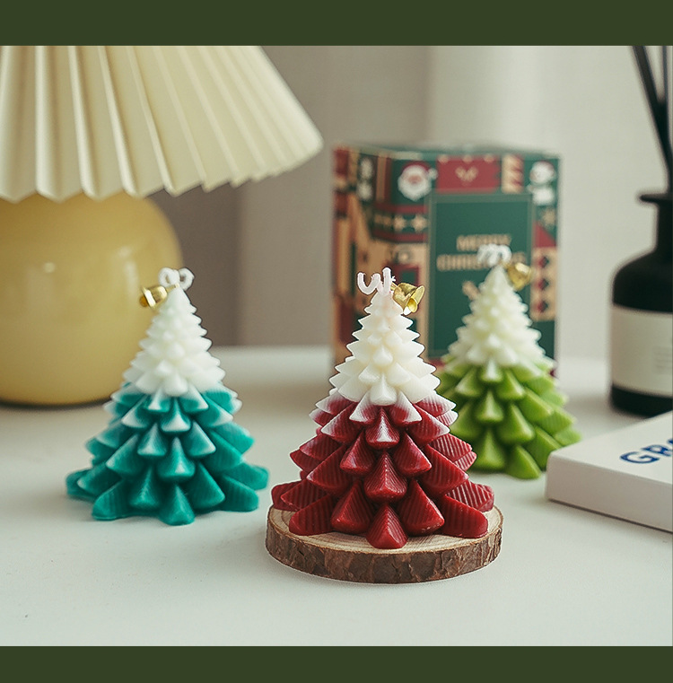 Noël Mode Sapin De Noël Paraffine Du Quotidien  Bougie 1 Pièce display picture 13