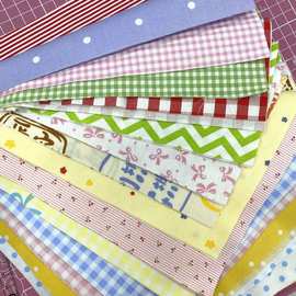 布艺字母布片材料DIY斜纹布头布块手工ins风可爱风彩色系