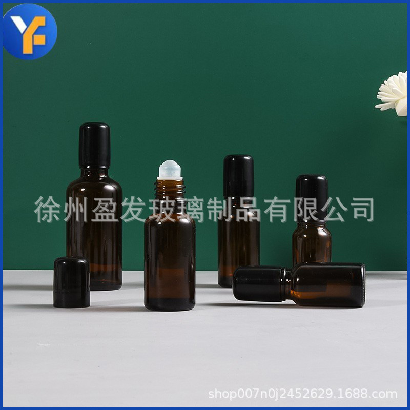 Venta al por mayor 5ml a 100mL botella de bola de rodillo sub-botella esencia botella de aceite pequeña botella vacía perfume botella de cuentas de masaje
