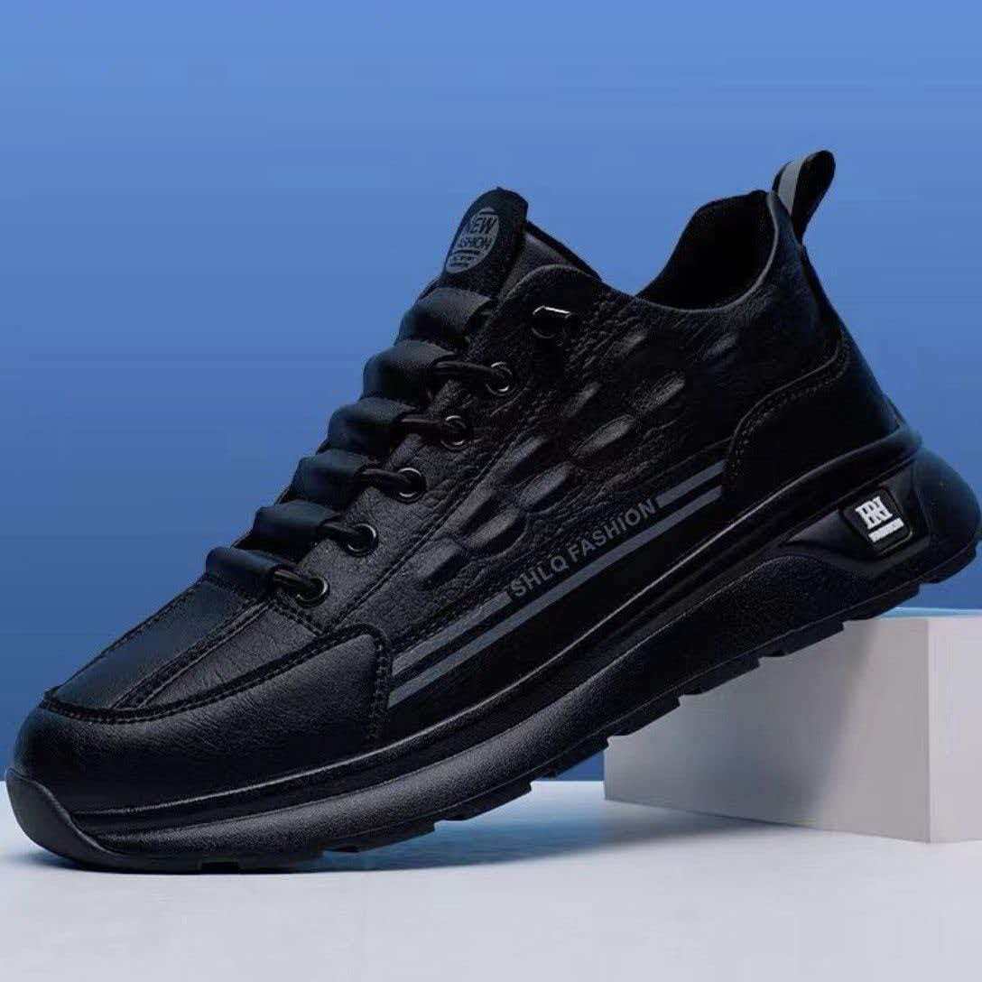 Men's Single Cotton Versatile Comfortable Plush Thickened Warm Autumn and Winter Lightweight Sports Shoes with Thick Soles for Height-Enhancing Casual Shoes