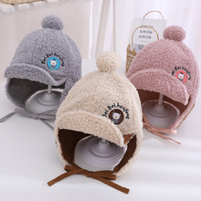 儿童秋冬天帽子新款可爱男童毛球护耳朵雷锋帽韩国版女孩保暖帽子