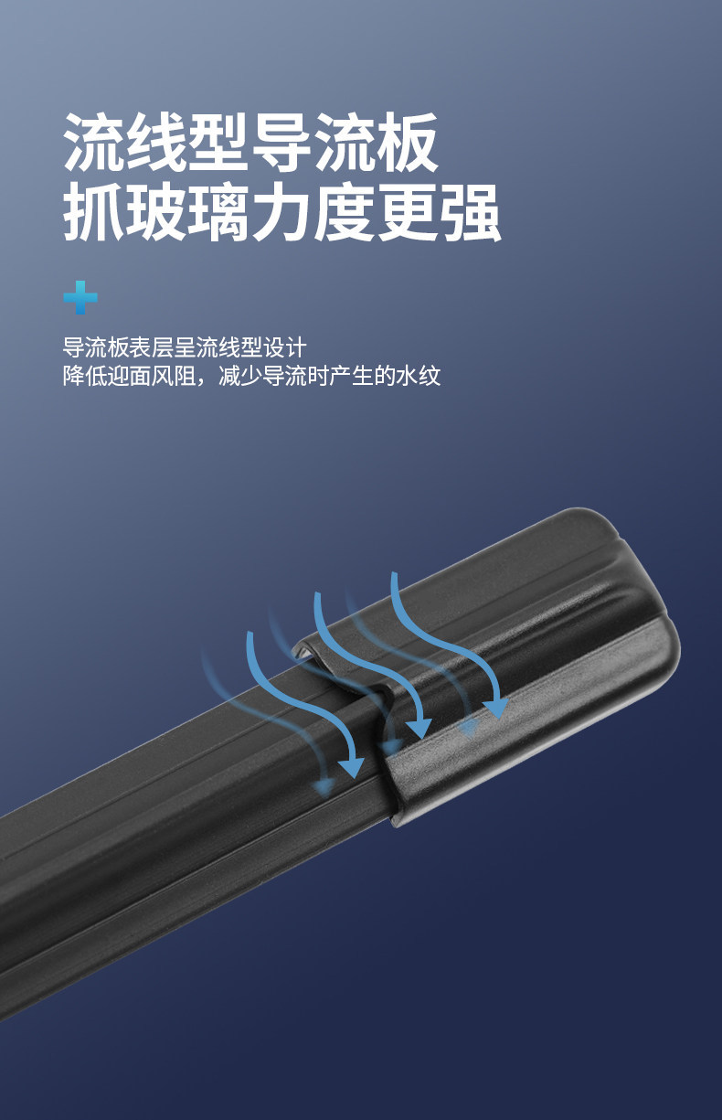 Suitable for Changan double-layer rubber strip wipers, original factory-specific front wiper blade, frameless, silent, universal type