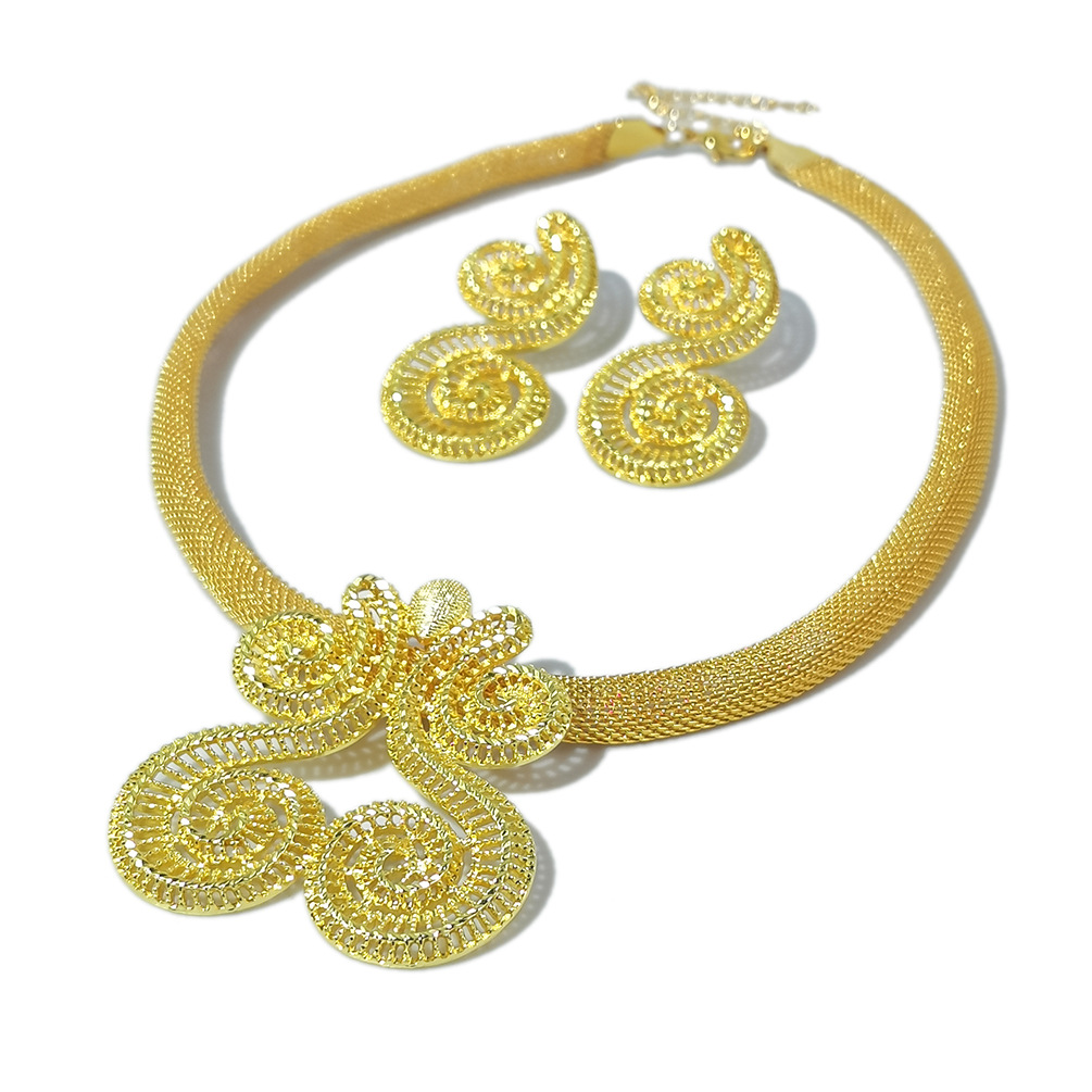 necklace and earrings