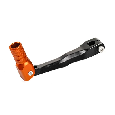 Off-Road Motorcycle Gear Lever Motorcycle pedals - black-lever-with-orange-head-two-stroke-gear-lever