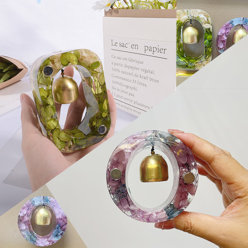 Poppy diy crystal glue resin plaster aromatherapy oval six-sided rectangular love doorbell silicone mold