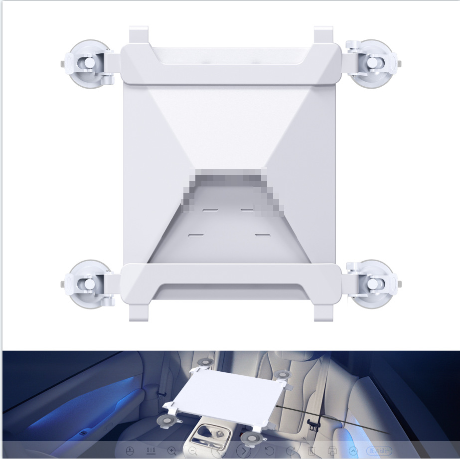Amazon Cross-Border Mini Car Suction Cup Mount Mini Sunroof Abs Suction Cup Mount Car Roof Rack Mount in Stock