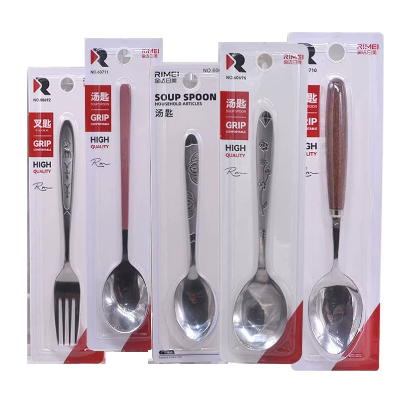 Spoon stainless steel, high quality tableware, fork, increased thickness
