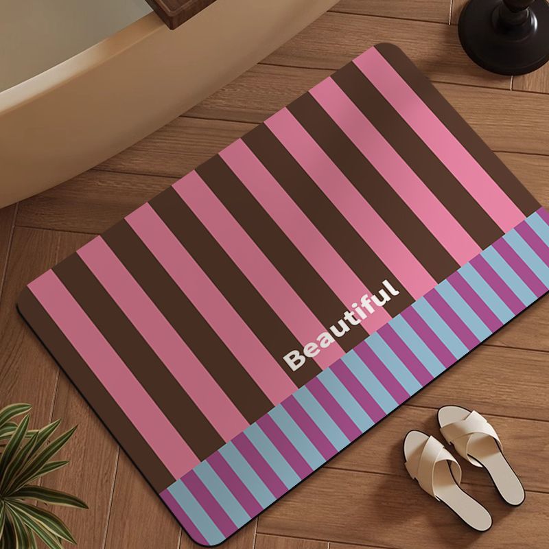 Diatom Mud Floor Mat Dopamine Series Bathroom Floor Mat Bathroom Door Absorbent Non-Slip Foot Mat Dropshipping