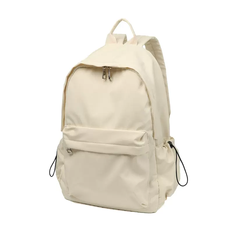 韩版休闲大容量双肩包ins风男女生纯色简约电脑背包大学生书包