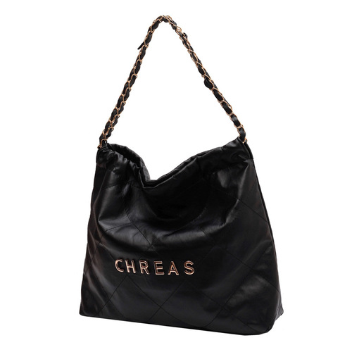 Letter bag for women autumn  new trendy rhombus chain bag casual Korean style fashion embroidery thread single shoulder armpit bag