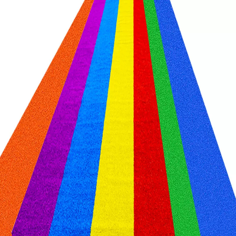 Jardín de infantes Rainbow Pista de juegos Patio de juegos Césped artificial Simulación artificial La fábrica de origen de césped falso se puede personalizar