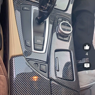 Car Interior Modification Gear Shift | Car interior film - armrest-box-cover-central-gearbox-carbon-fiber