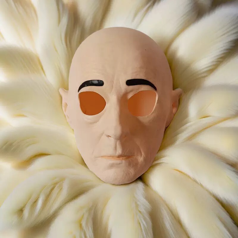 New Independent Station New Men's Head Mask Headgear Grandpa Face Wig Props Halloween Surrounding New Independent Station New Men's Head Mask Headgear Grandpa Face Wig Props Halloween Surrounding