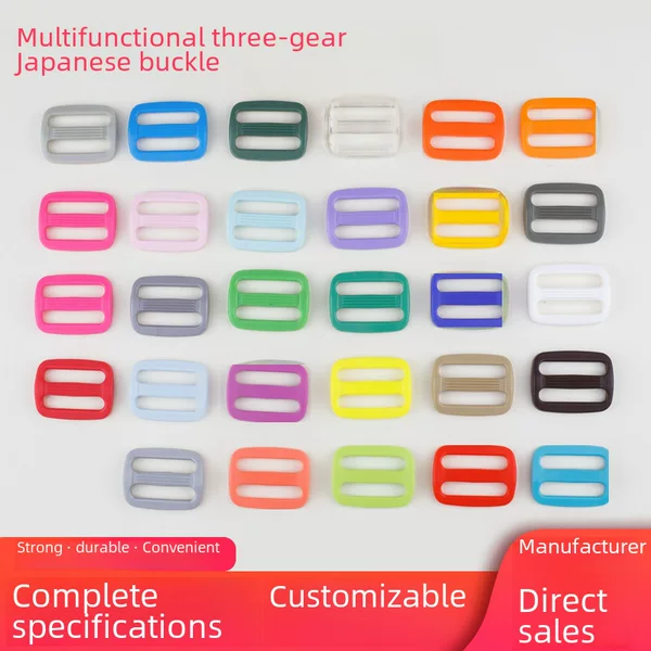 2.5cm Plastic D-Ring Buckle, Date Buckle, Three-Position Buckle, Adjustment Buckle, Snap Buckle, Bag Accessories, Buckle Fastener