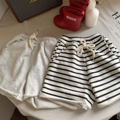Summer Children's New Loose Five-Finger Shorts for Young Kids with Korean Style Striped Pants for Boys and Girls in Sporty Style