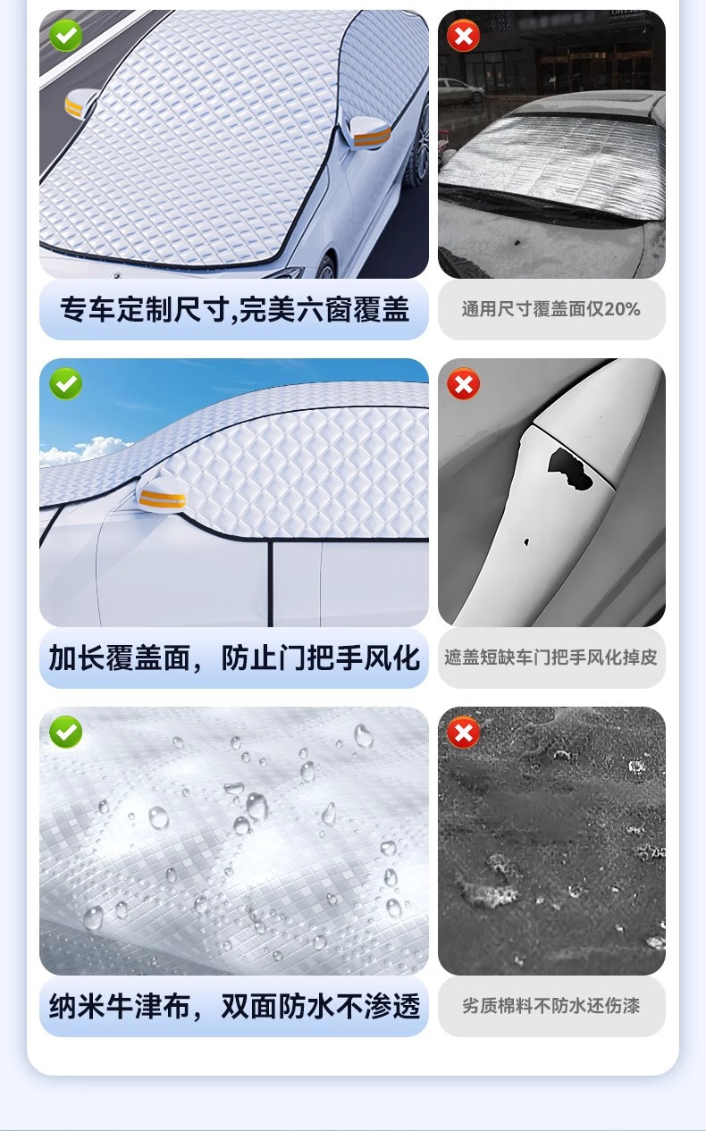 Car Sunshade Cover, Car Cover, Sun Protection, Snow Shield, Front Windshield Sunshade Umbrella, Small Car Window Sunshade Curtain