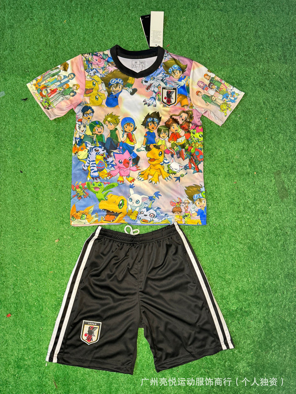 サッカーユニフォーム日本アニメワンピースドラゴンボールナルト超サイヤ人クレヨンしんちゃんシリーズ子供服|undefined