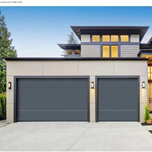 纯平静音铝合金平面车库翻板门别墅大门保温门广州生产厂家