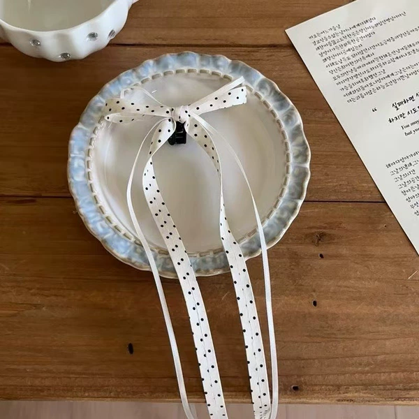 5500 polka dot ballet style-a small ribbon clip
