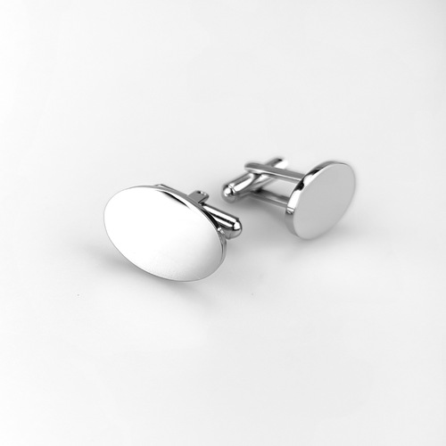Stainless steel men's shirt spring sleeve pin engraving French round cufflinks shirt cufflinks new product recommendation