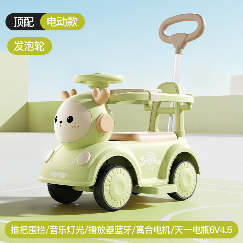 Nuevo coche eléctrico para niños 1 - 5 años patinaje patinaje control remoto coche de juguete para niños se puede sentar y empujar