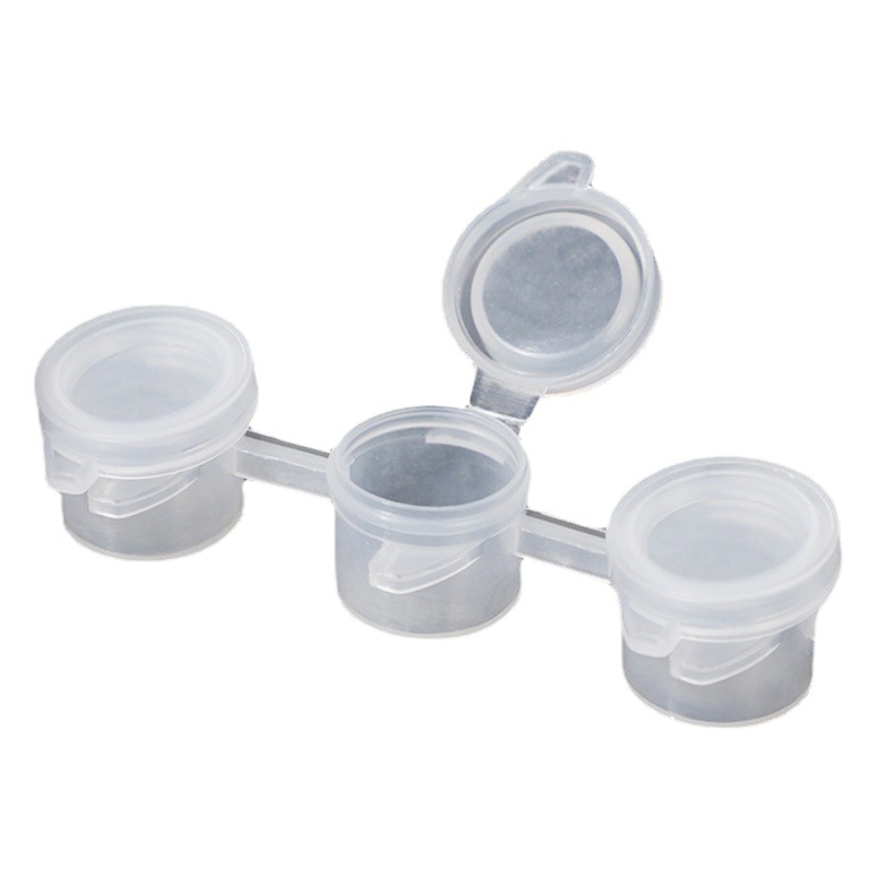3ml caja de embalaje de pintura acrílica 6 siameses 8 siameses 5ml tira de embalaje de pintura de acuarela caja vacía de plástico transparente al por mayor