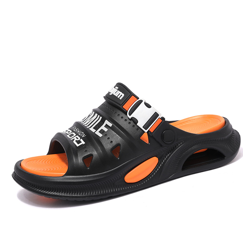 Zapatillas deportivas para hombres y mujeres, modelos de pareja de verano 2025, suela gruesa, sentido de la caca, antideslizante al aire libre, suela suave resistente al desgaste, zapatillas de una palabra