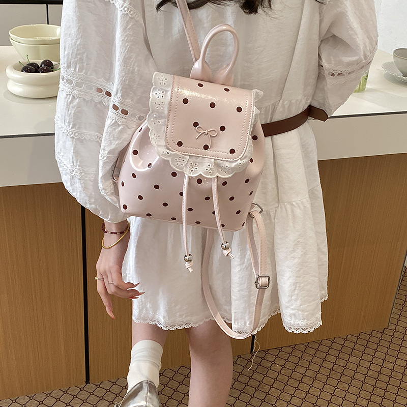 Hermosa mochila de arco para niñas, mochila de encaje de estilo extranjero, mochila para niños y niñas, 2026 nueva mochila para niños